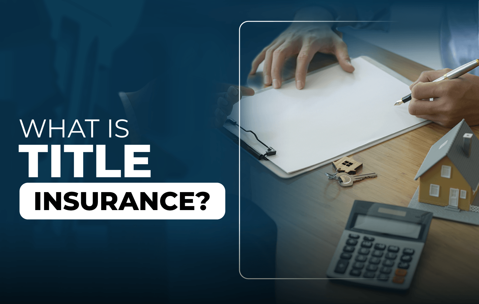 We teach you what title insurance is
