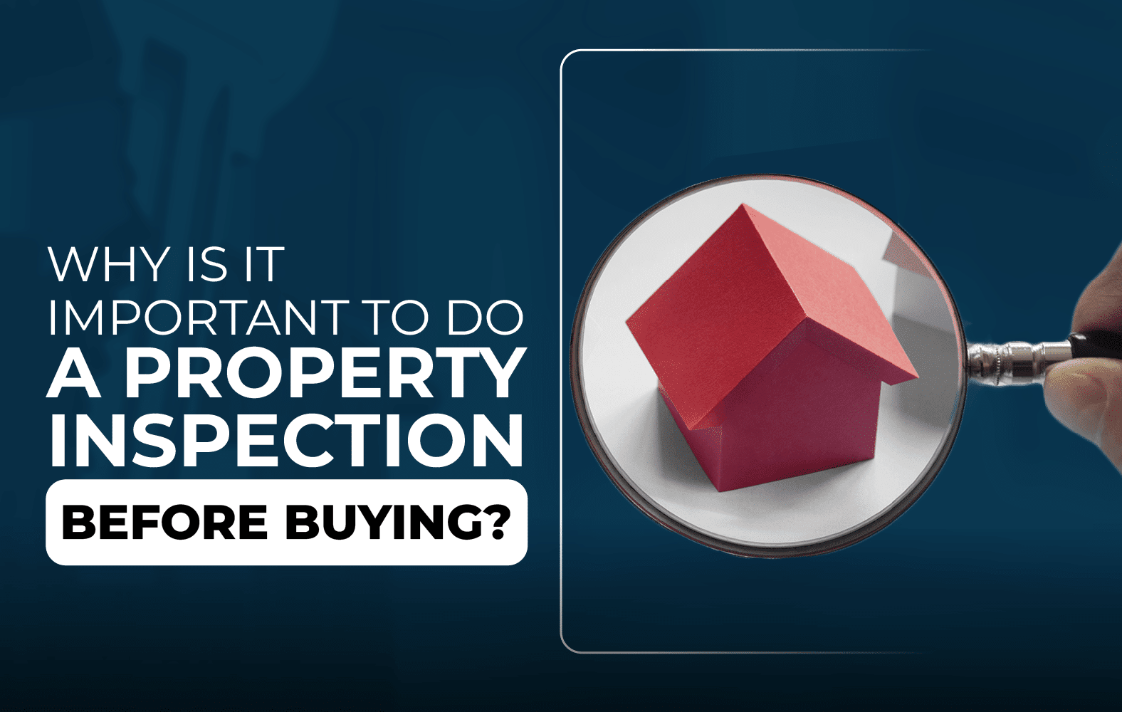 You should always do an inspection of the property before closing the purchase